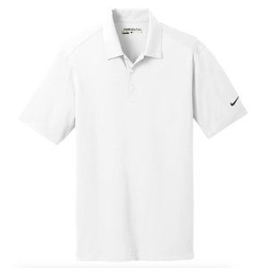 Nike Golf White Dry Fit Collar Shirt